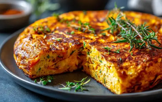 Tortilla de calabaza jugosa - El secreto para que no quede aguada